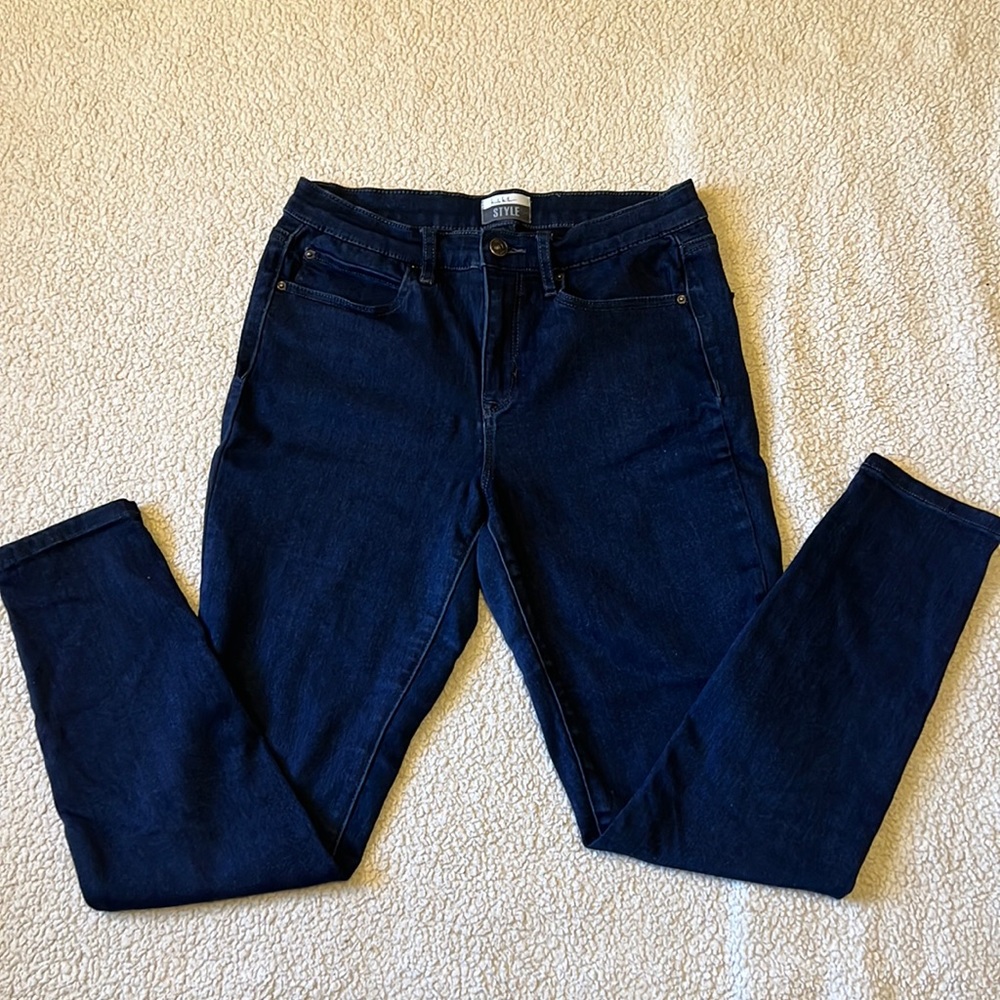 NICOLE MILLER Soho High Rise Skinny Jeans Pants Dark Wash Denim Women Size 10